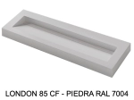 Plan vasque, bassin incliné grand taille 85 cm : L 100 à 201 x P 40 à 51 cm, finition lisse mate, 10 couleurs au choix, , résine Akrytan® teinté dans la masse, Livraison Offerte.